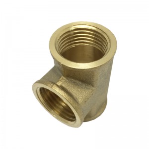 Brass Chrome Nickel Plating Equal & Reducer Plumbing Pipe Tee