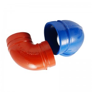FM UL certified fire fighting elbow grooved pipe fitting