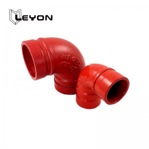 Irin Ductile Grooved 90 Degree iwlbow with Standard Dimensions 300psi fun Fire Fighting Pipelines