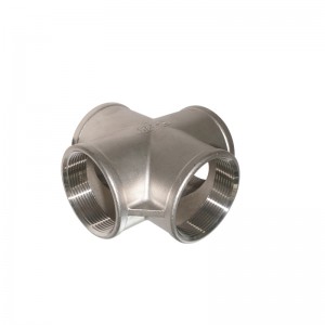Stainless Steel Sanitary Pipe Fitting Equal Cross 4 way fittings