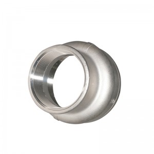 Stainless Steel SS304 SS316 Sanitary Excentric Reducer Pipe Fitting dengan ulir female