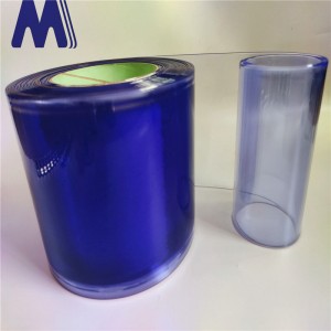 PVC prozirna plava prozirna glatka plastična PVC trakasta zavjesa za vrata hladna zavjesa