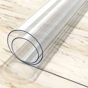 Hot Sale Super Clear Transparent Standard Kereskedelmi Virágos PVC DOP puha lap