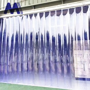 прозрачни ролки за завеси от PVC ленти