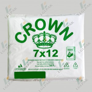 HDPE Clear Flat Bag Without Printing – 712 （7*12）