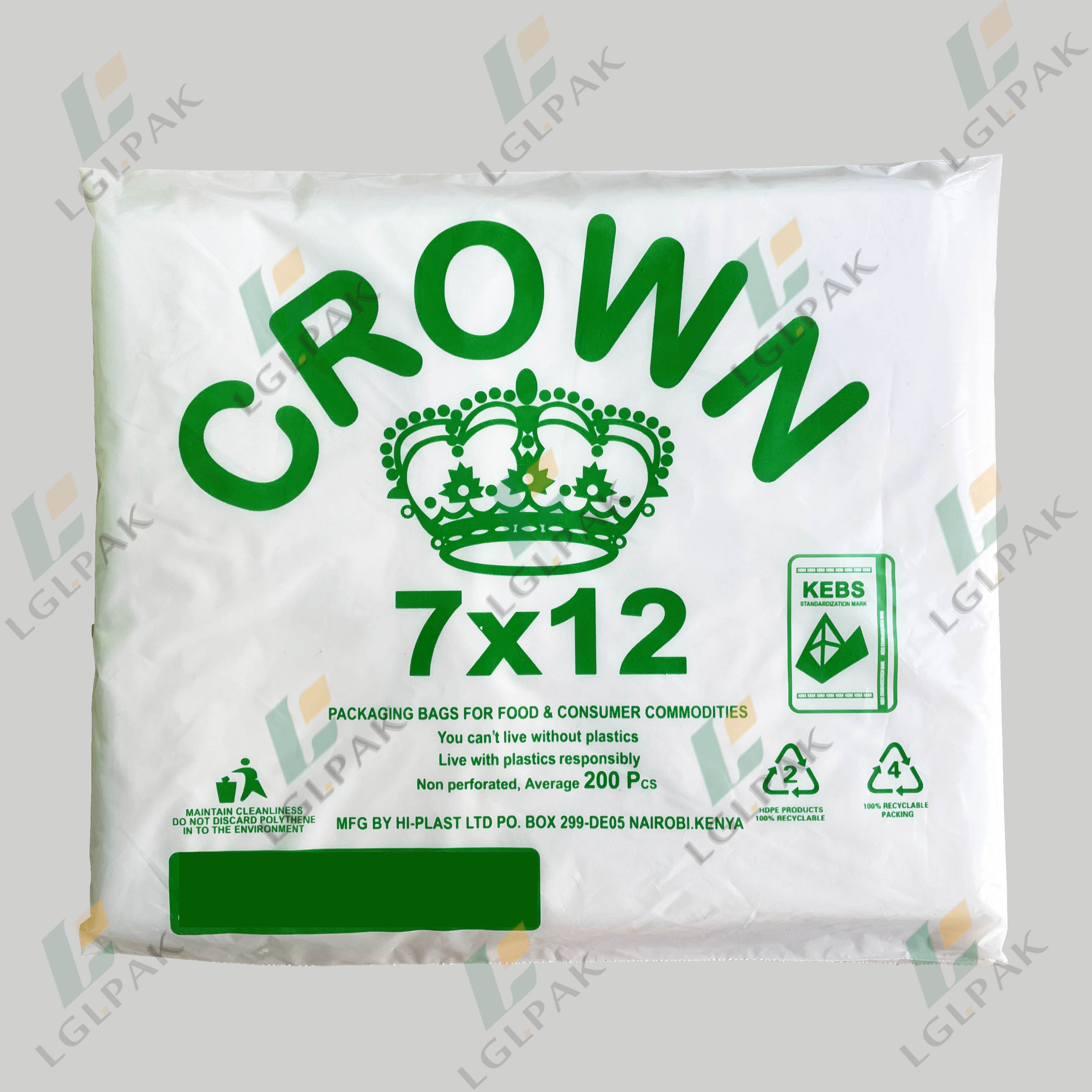 HDPE Clear Flat Bag Without Printing – 712 （7*12） Featured Image