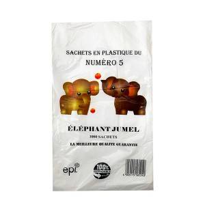 HDPE TRANSPARENT FLAT POLY BAGS FOR AFRICA
