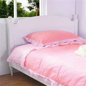 Stili i Evropës Mobilje për dhomën e gjumit të dhomës së gjumit të princeshës prej druri të ngurtë me ngjyrë të bardhë