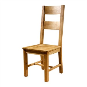 Μοντέρνα φυσική καρέκλα τραπεζαρίας από μασίφ λευκή δρυς