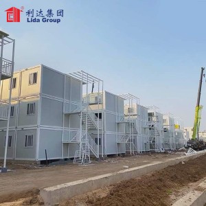 20FT Ƙananan Kuɗi Modular Prefab Prefabricated Shipping Alxury Living Modern Flat Pack Container House