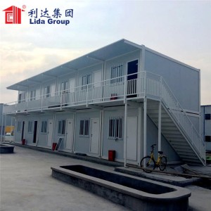 Fluch ynstallaasje Flat Pack Container Modular House Prefab Home Prefabricated Building Container House