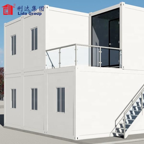 20FT Prefabrizéiert Luxus Ready Made Office Living Flat Pack Container Prefab Movable Modular House