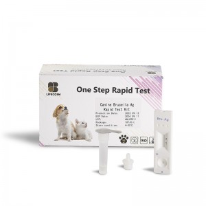 Lifecosm Canine Brucellosis Ag Rapid Test Kit ho an'ny fitsapana biby fiompy
