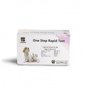 Lifecosm Canine Brucellosis Ag Rapid Test Kit mo te whakamatautau kararehe