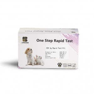 کتے کے سی سی وی کی جانچ کے لیے لائف کوسم کینائن کورونا وائرس Ag ٹیسٹ کٹ