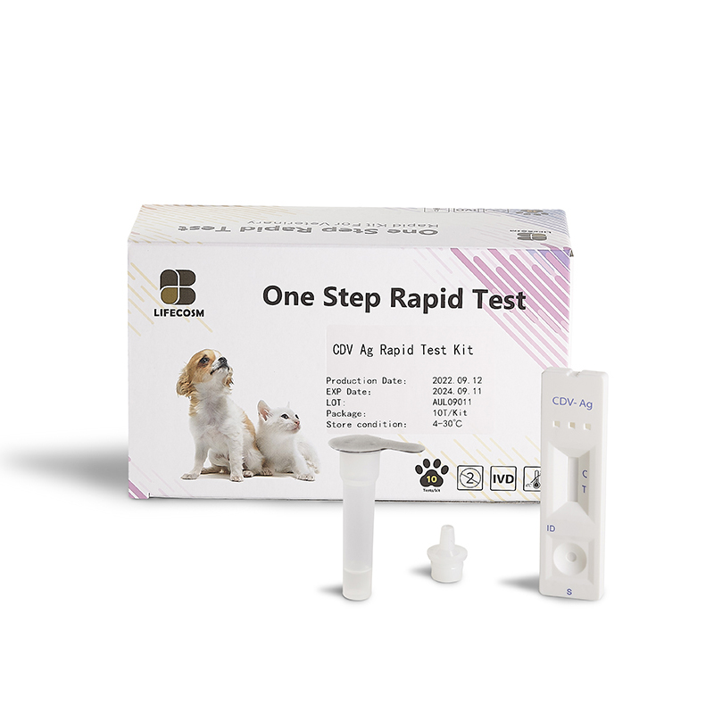 Lifecosm Canine Distemper вирус Ag Rapid Test Kit Ветеринардык медицина