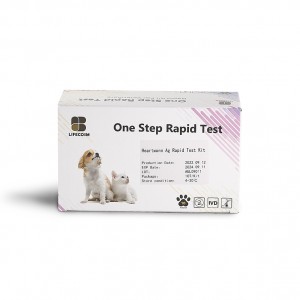 Lifecosm Canine Heartworm Ag Test Kit ho an'ny fampiasana veterinera