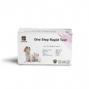 Lifecosm E.canis Ab Test Kit por veterinara diagnoza testo