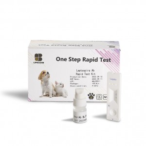 Lifecosm Canine Leptospira IgM Ab Test Kit ho an'ny fitsapana biby fiompy