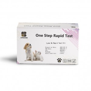 Lifecosm Canine Lyme Ab ტესტის ნაკრები ვეტერინარული მედიცინა