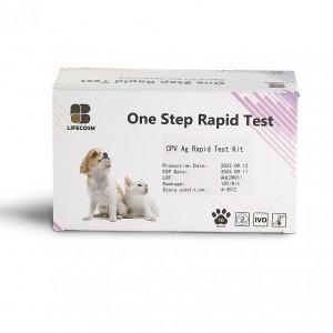 Kit de testare rapidă Lifecosm Canine Parvo Virus Ag Medicină veterinară