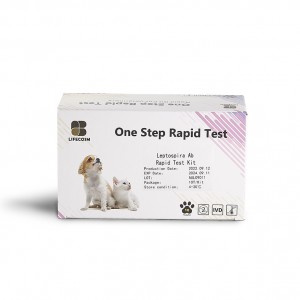 အိမ်မွေးတိရစ္ဆာန်စမ်းသပ်မှုအတွက် Lifecosm Canine Leptospira IgM Ab Test Kit