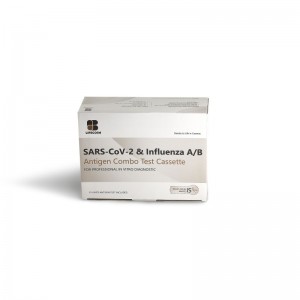 Lifecosm SARS-CoV-2 आणि इन्फ्लुएंझा ए/बी अँटीजेन कॉम्बो टेस्ट कॅसेट