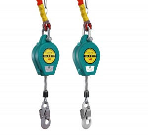 10m 15m Safety rope fall protection equipment 150kg retractable fall arrester