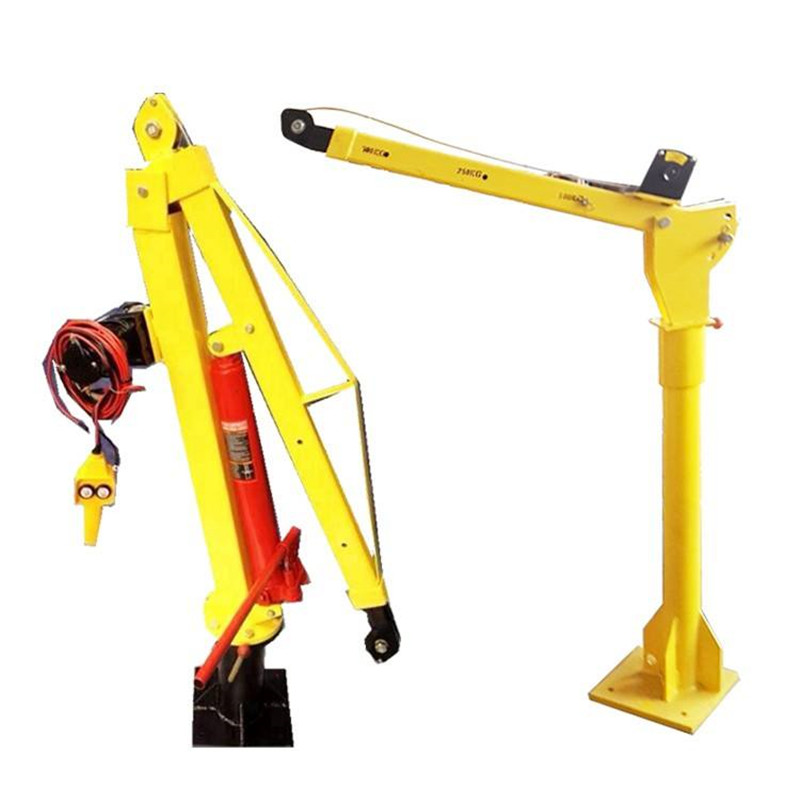 12/24v 500kg 1000kg mini electric vehicle-mounted winch pickup truck crane Featured Image