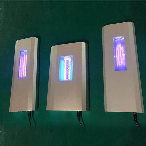 222 նմ հեռավոր UVC մանրէասպան լամպ Պատի վրա տեղադրված ուլտրամանուշակագույն օդը մաքրող նորաձև շարժական ախտահանման լամպ
