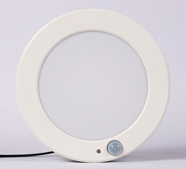 White Frame 15W 240MM Sensor Round LED Panel Downlight