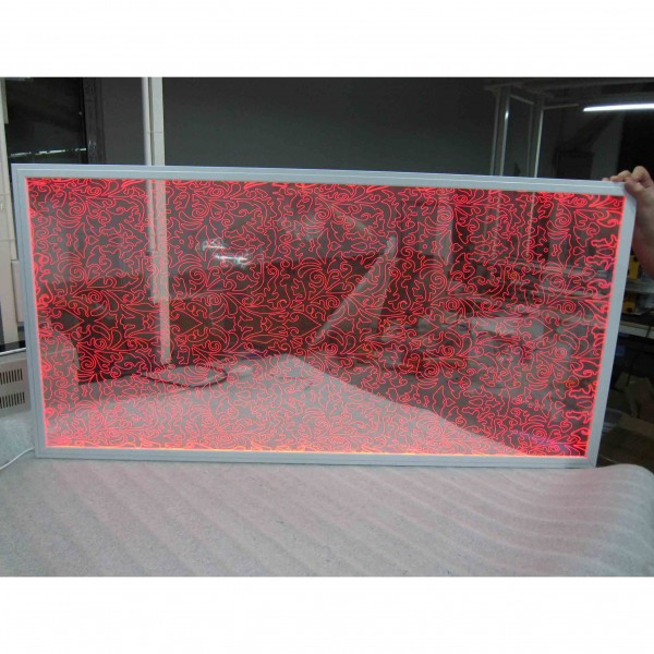 60×60 600×600 арнайы лазерлік гравировкалы RGB LED панелінің жарығы