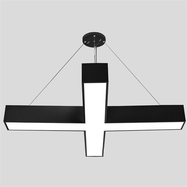 Krzyżowa lampa wisząca LED-żyrandol 60cm 80cm
