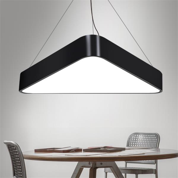 Filleted Solid Triangle LED Pendant Ceiling Lamp 600mm
