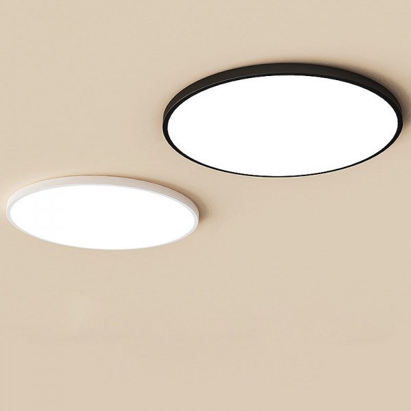 48 W 20 palcev 500 mm 20 mm debeline črno bel okvir okrogla vrtljiva LED površinska ravna plošča downlight