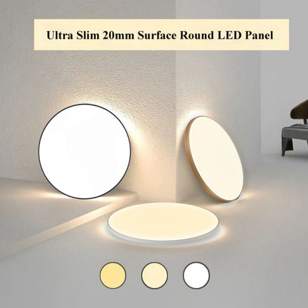 38W Dia 400mm Rotating Install Round Surface Mounted Panel Ceiling Light