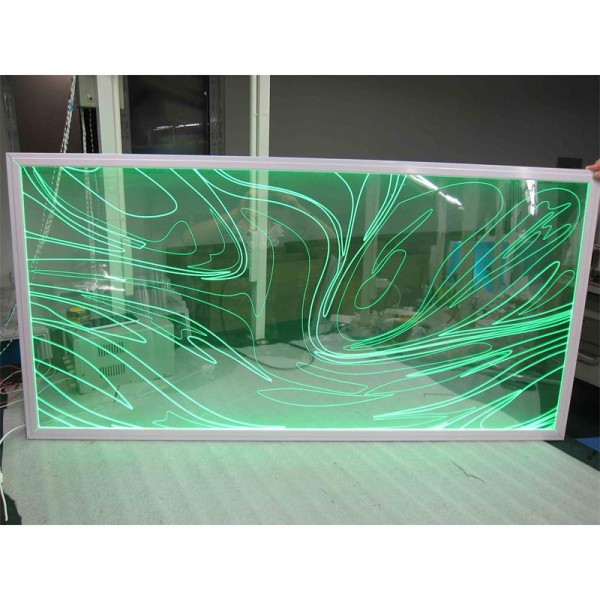 60×120 600×1200 కస్టమ్ లేజర్ చెక్కిన వివిధ నమూనాలు RGB RGBW LED ఫ్లాట్ ప్యానెల్ లైట్