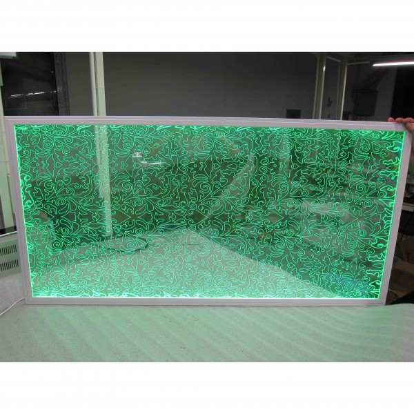60×60 600×600 ਕਸਟਮ ਲੇਜ਼ਰ ਉੱਕਰੀ ਹੋਈ RGB LED ਪੈਨਲ ਲਾਈਟ