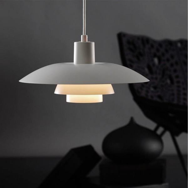 Moderne, enostavne, aluminijaste viseče stropne LED svetilke v obliki NLP