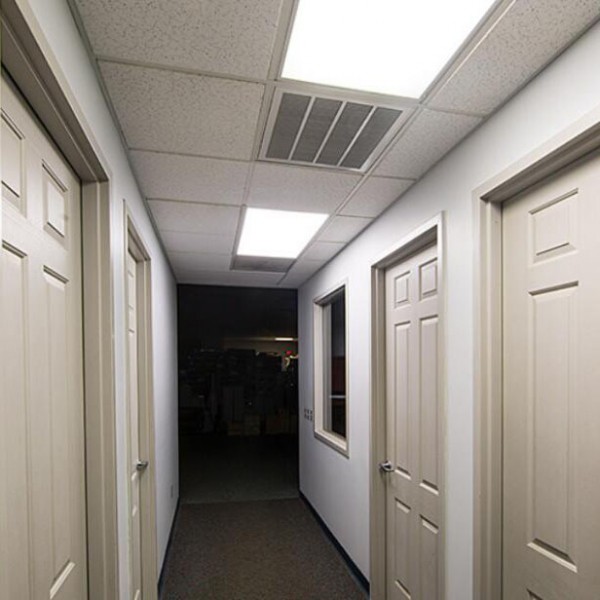 I-Ra80 White Frame 100W Backlit LED Office Ceiling Panel Lights 60 120