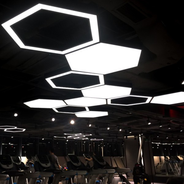 Llum de sostre penjant LED hexagonal de 500 mm 36 W 40 W