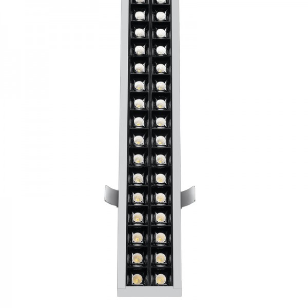 18W 36W 60cm 120cm chuqurchaga oʻrnatiladigan choksiz LED chiziqli yorugʻlik