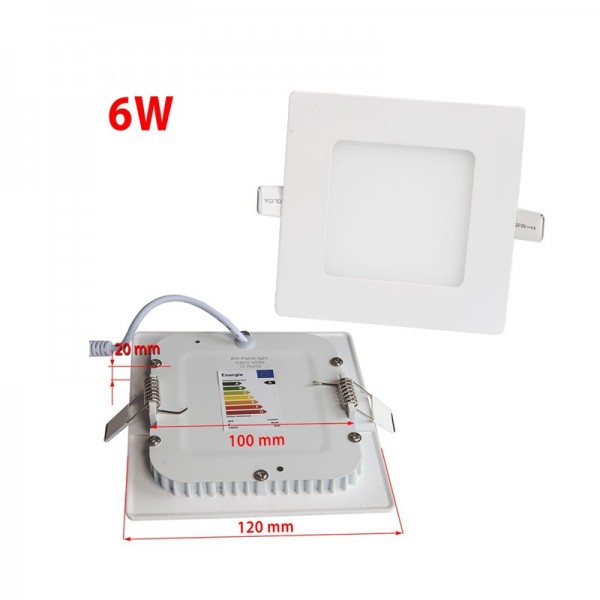 Pannello LED quadrato piccolo incorporato 3W 6W 9W 12W 15W 120x120mm