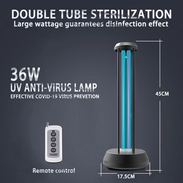 Lampa bakteriobójcza do użytku domowego 36W UV 254nm dezynfekcja sterylizująca światłem