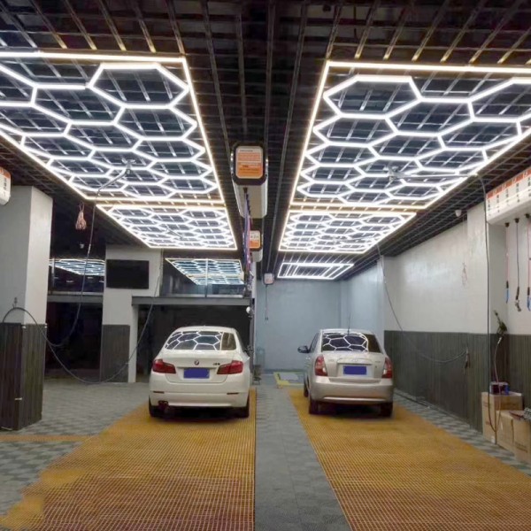 120LM / W Profesional LED Tunnel Light Equipment Kanggo Perawatan Mobil lan Lampu Showroom Mobil