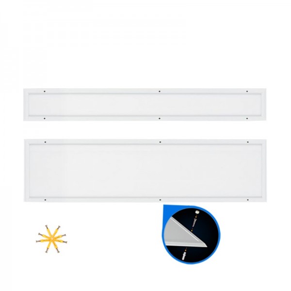 โคมไฟเพื่อสุขภาพ 36W 40W 300 × 1200 Cleanroom LED Flat Panel Light Fixtures