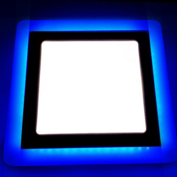 Đèn chiếu sáng trang trí 12W + 6W Đèn LED bảng màu đỏ xanh xanh RGB