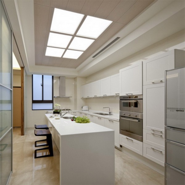 Panel de luz de techo plano empotrado 300×300 30×30 cm para oficina