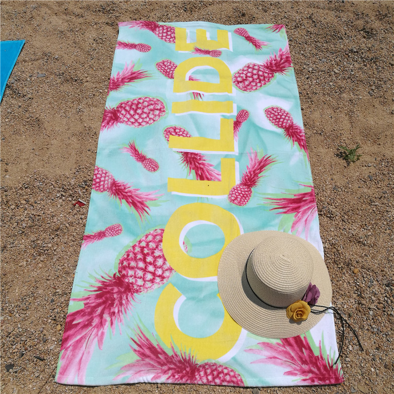 100% donje reactive rakadhindwa velor beach towel