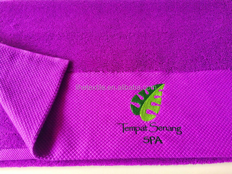 100% cotton embroidery sport towel gym towel spa towel